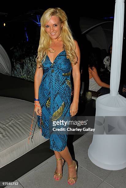 Television personality Bridget Marquardt attends the Jose Cuervo Platino Penthouse with 944 Magazine at Andaz Hotel on June 24, 2009 in West...