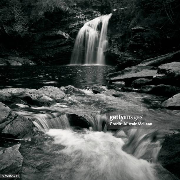 falls of falloch, stirling, scotland, uk - mclean falls stock pictures, royalty-free photos & images