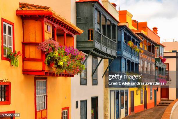 los balcones i - la palma islas canarias stock pictures, royalty-free photos & images