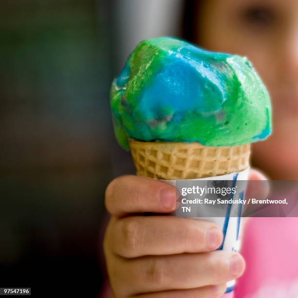 colorful ice cream cone - テネシ�ー州 フランクリン ストックフォトと画像