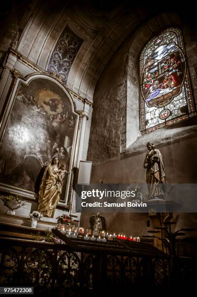 eglise saint-vincent de ciboure - ciboure stock-fotos und bilder