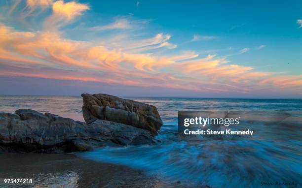 gaviota sunset - gaivota stock pictures, royalty-free photos & images