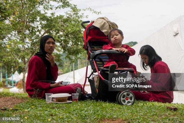 Visitors attend the Pakatan Harapan government Eid AL Fitr open house held at Seri Perdana the prime minister's official residence in Putrajaya. Eid...