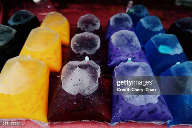 ramadan market - syrup drinks - perak state stock pictures, royalty-free photos & images