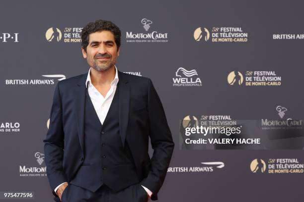 French actor Abdelhafid Metalsi arrives for the opening of the 58th Monte-Carlo Television Festival on June 15, 2018 in Monaco.
