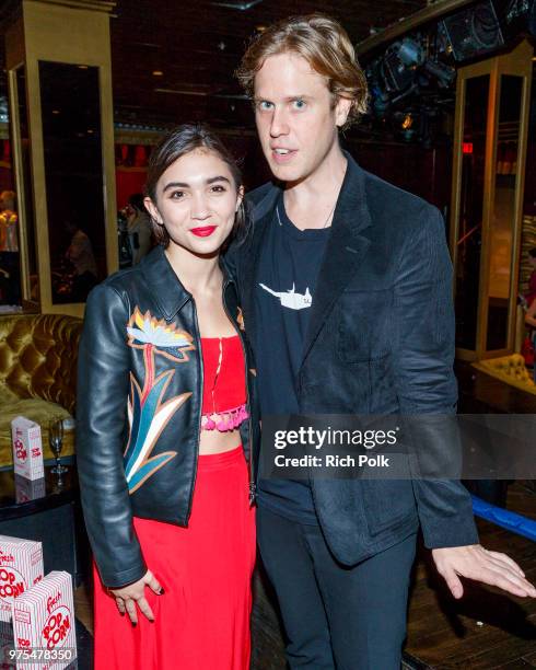 Rowan Blanchard and Editor in Chief of Flaunt Magazine, Matthew Bedard attend an event where Flaunt Presents a private screening of Eva Dolezalova's...