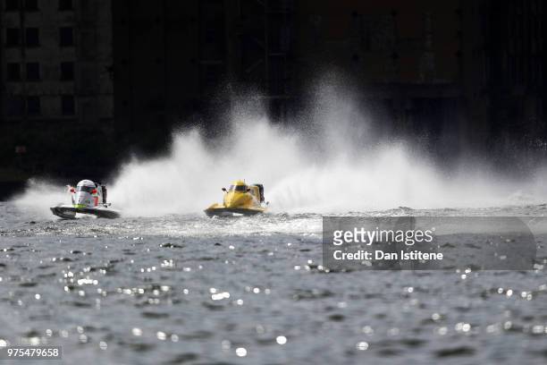 Francesco Cantando of Italy and Blaze Performance in action during free practice ahead of round two of the 2018 Championship, the F1H2O UIM Powerboat...