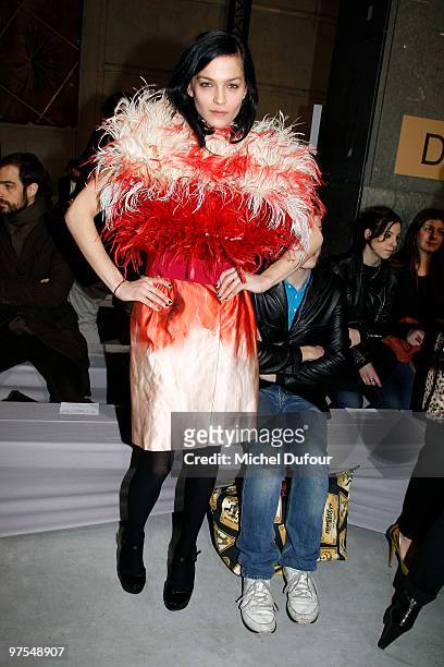 Leigh Lezark attends the Giambattista Valli Ready to Wear show as part of the Paris Womenswear Fashion Week Fall/Winter 2011 at Place Vendome on...