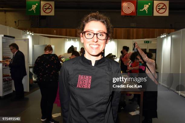 Fauchon pastry Chef Floriane Grand attends the Opening of Salon de La Patisserie Porte de Versaille on June 15, 2018 in Paris, France. .