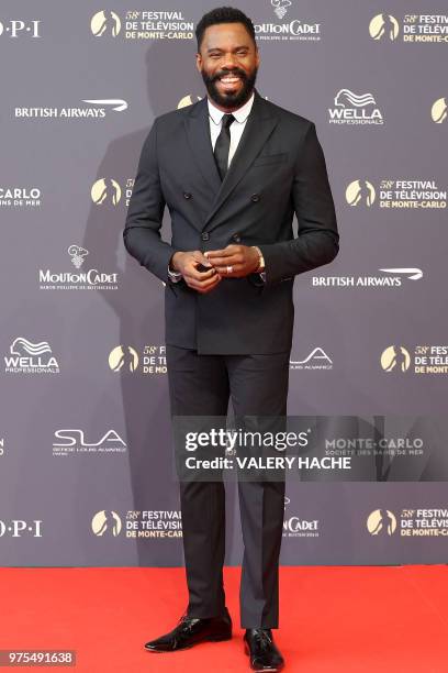 Actor Colman Domingo 'Fear the Walking Dead' poses during the opening of the 58th Monte-Carlo Television Festival on June 15, 2018 in Monaco.