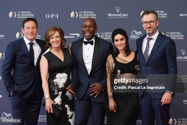 Jason Isaacs,Anne Sweeney,Jimmy Jean-Louis, Ana De La Reguera and Jorg Winger attend the opening ceremony of the 58th Monte Carlo TV Festival on June...