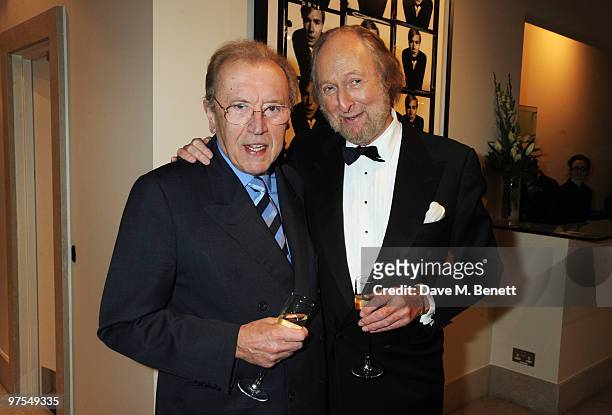 Sir David Frost and Ed Victor attend the launch of the new selling exhibition 'Pure Sixties. Pure Bailey' showcasing photographs taken by David...