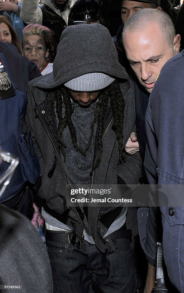 Lil Wayne Arrives In Court For Weapon Charges
