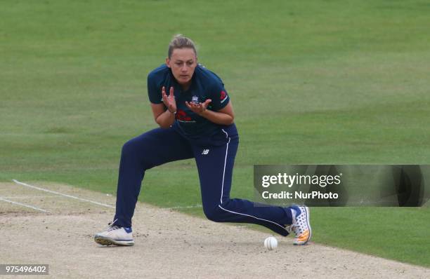 Laura Marsh of England Women during Women's One Day International Series match between England Women against South Africa Women at The Spitfire...