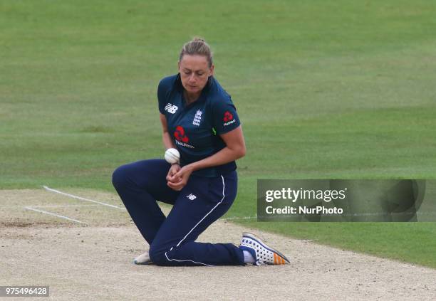 Laura Marsh of England Women during Women's One Day International Series match between England Women against South Africa Women at The Spitfire...