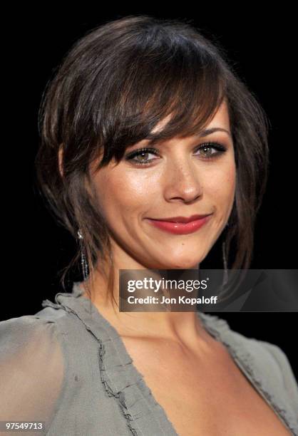 Actress Rashida Jones arrives at the 2010 Vanity Fair Oscar Party held at Sunset Tower on March 7, 2010 in West Hollywood, California.