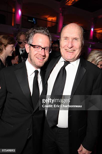 Producer Rob Carliner and Robert Duvall at 20th Century Fox - Fox Searchlight Pictures Oscar Party on March 07, 2010 at Boulevard 3 in Hollywood,...