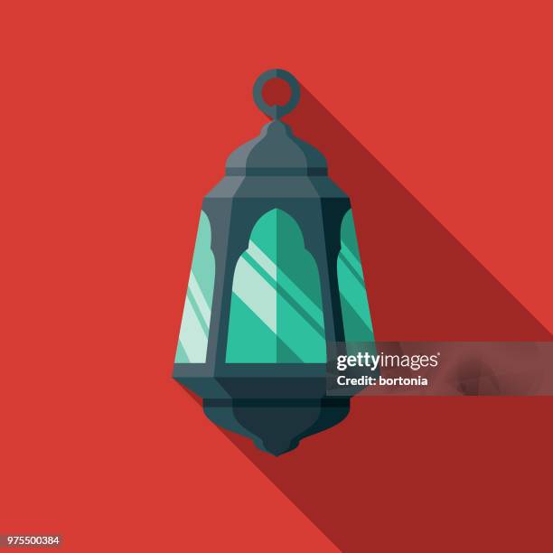 fanous flat design ramadan icon - lantern ramadan stock illustrations