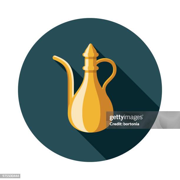 water pitcher flat design ramadan icon - water pitcher stock illustrations