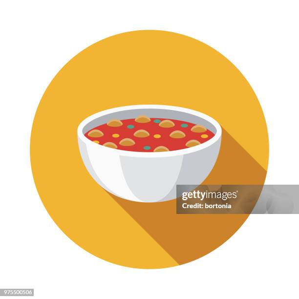 harira flat design ramadan icon - moroccan food stock illustrations