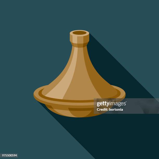Tajine Flat Design Ramadan Icon High-Res Vector Graphic