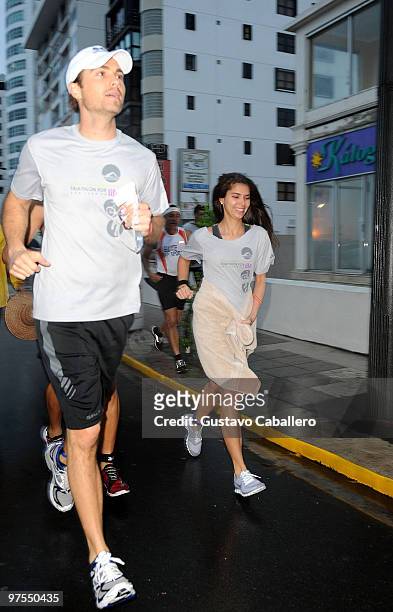 Actors Eric Winter and Roselyn Sanchez attend theFirst Annual Roselyn Sanchez Triathlon for Life Race on March 7, 2010 in San Juan, Puerto Rico.
