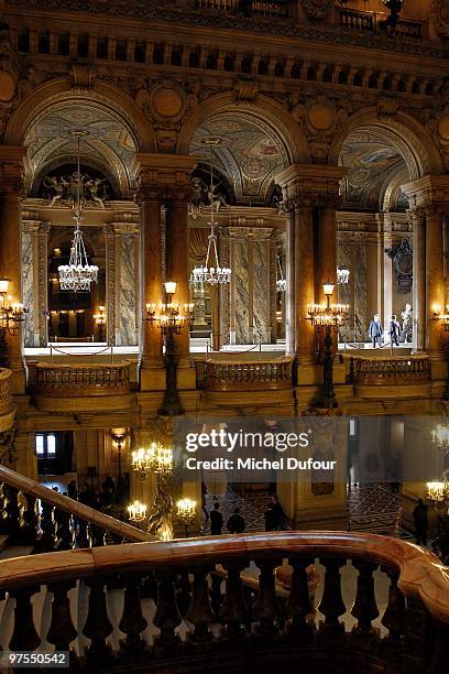 General view of the runway at the Stella McCartney Ready to Wear show as part of the Paris Womenswear Fashion Week Fall/Winter 2011 at Opera Garnier...