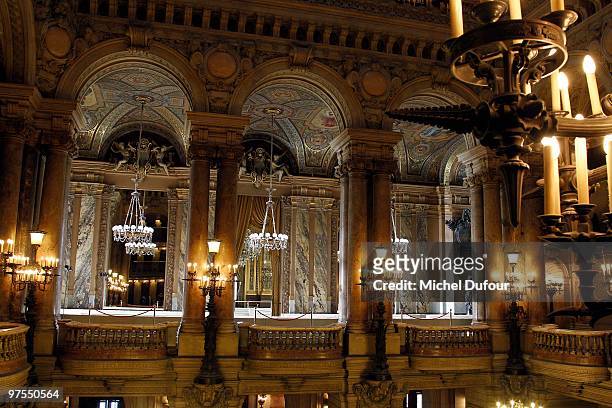 General view of the runway at the Stella McCartney Ready to Wear show as part of the Paris Womenswear Fashion Week Fall/Winter 2011 at Opera Garnier...