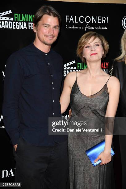 Josh Hartnett and Violante Placido attend the 'Filming Italy Sardegna Festival' Dinner at Forte Village Resort on June 15, 2018 in Santa Margherita...