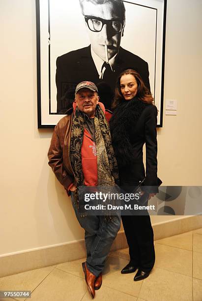 David Bailey and his wife Catherine attend the launch of the new selling exhibition 'Pure Sixties. Pure Bailey' showcasing photographs taken by David...