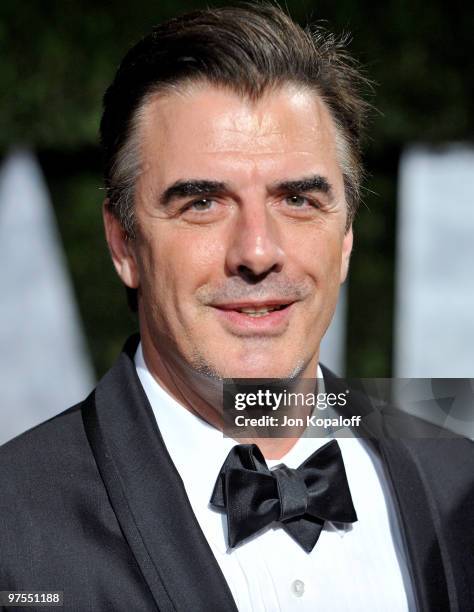 Actor Chris Noth arrives at the 2010 Vanity Fair Oscar Party held at Sunset Tower on March 7, 2010 in West Hollywood, California.