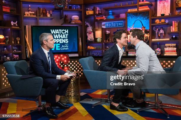 Pictured : Andy Cohen, Matt Bomer and Andrew Rannells --