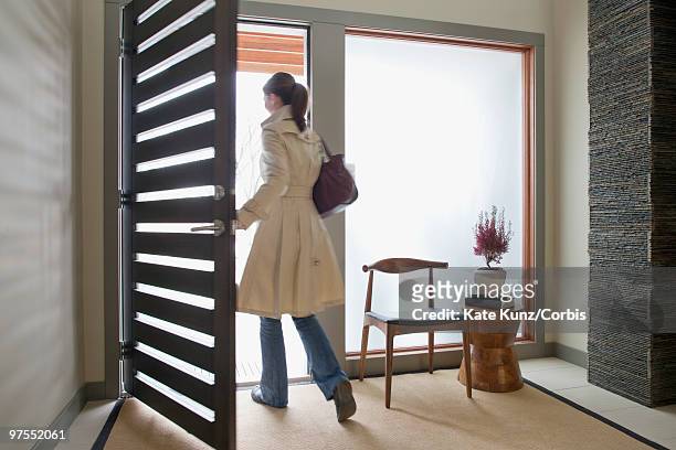 woman going to work - leaving stock pictures, royalty-free photos & images