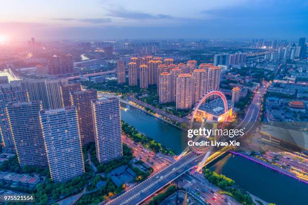 tianjin cityscape - xie liyao stock pictures, royalty-free photos & images