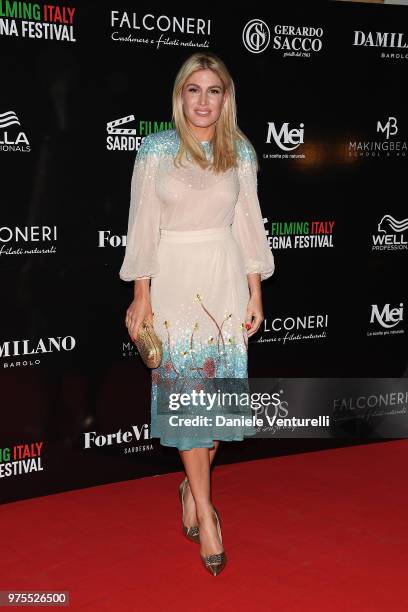 Hofit Golan attends the 'Filming Italy Sardegna Festival' Dinner at Forte Village Resort on June 15, 2018 in Santa Margherita di Pula, Cagliari,...