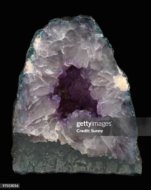 amethyst druse - amethyst stock-fotos und bilder