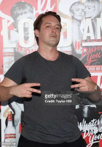 Beck Bennett attends Stoli Vodka hosts "Loud And Clear" global advertising campaign launch event with Ty Dolla $ign and DJ Megan Ryte at Marquee Club...
