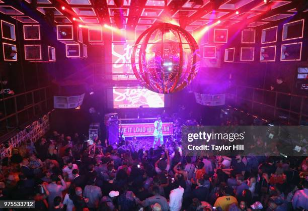 Ty Dolla $ign performs onstage as Stoli Vodka hosts "Loud And Clear" global advertising campaign launch event with Ty Dolla $ign and DJ Megan Ryte at...