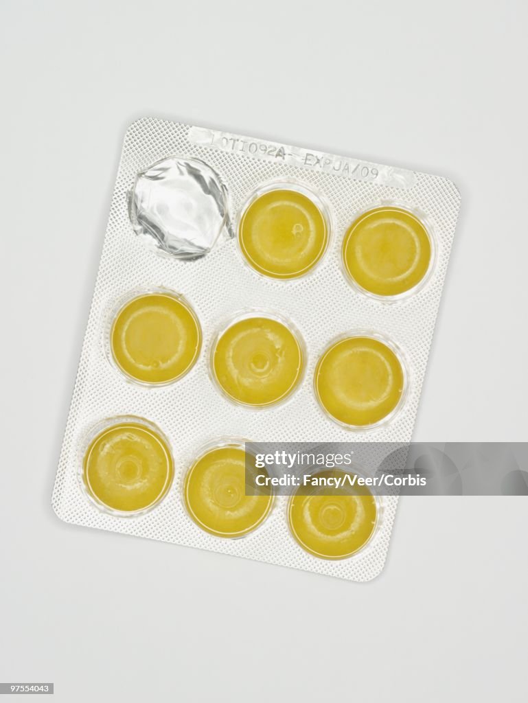 Throat Lozenges in Blister Pack