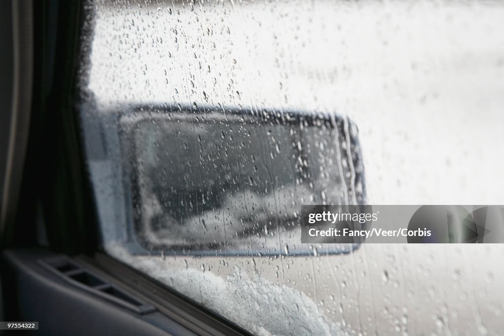 Car Window Raining Rain On A Car Window High-Res Stock Photo - Getty Images