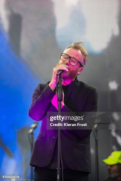 Matt Berninger of The National performs at Energia Park on June 15, 2018 in Dublin, Ireland.