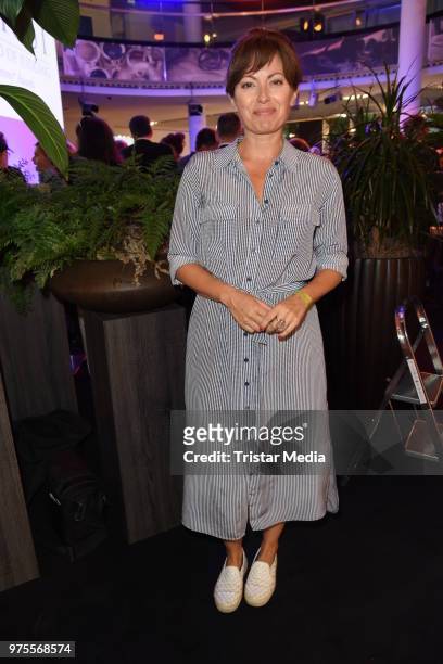 Carolina Vera attends the Cocktail prolonge to the Semi-Final Round of Judging of the International Emmy Awards 2018 on June 15, 2018 in Berlin,...