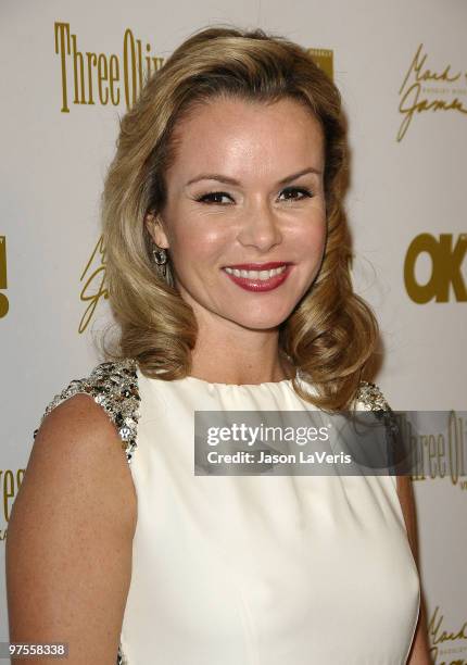 Actress Amanda Holden attends the OK! Magazine pre-Oscar party at Beso on March 5, 2010 in Hollywood, California.