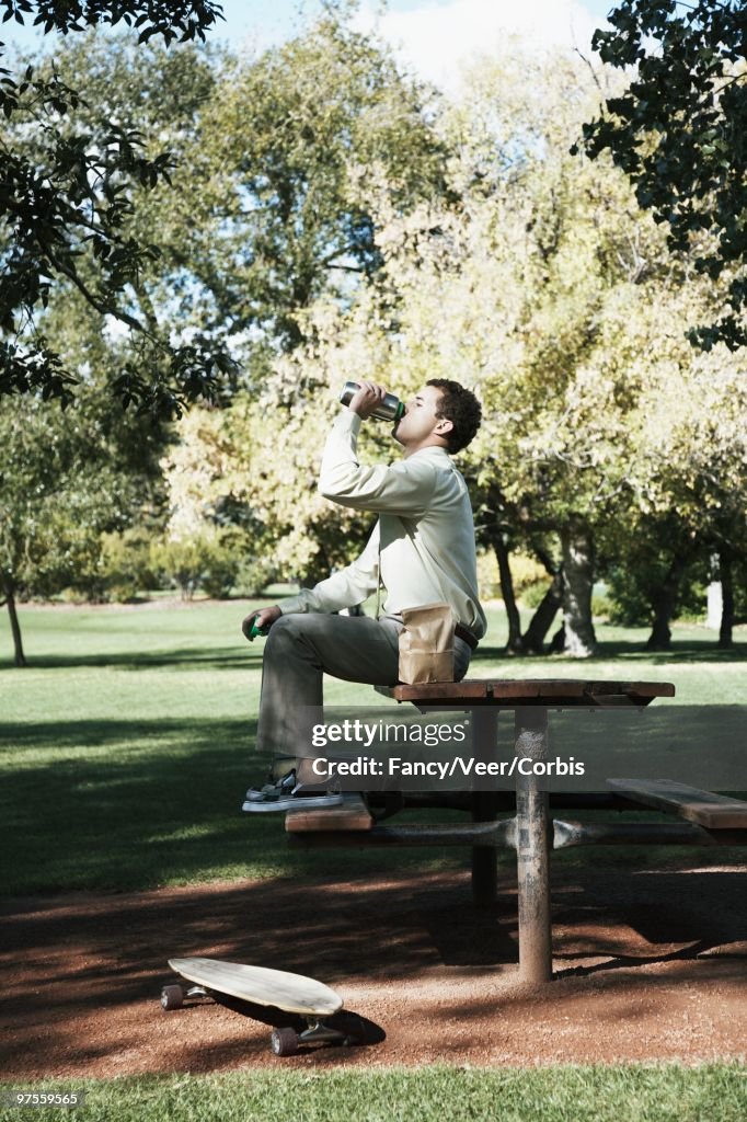 Businessman in a Park