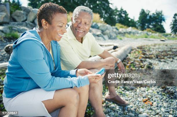 senior couple - happiness meter stock pictures, royalty-free photos & images