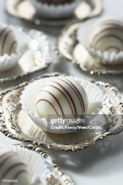 white chocolate truffles - sleek sweet shop social stock pictures, royalty-free photos & images