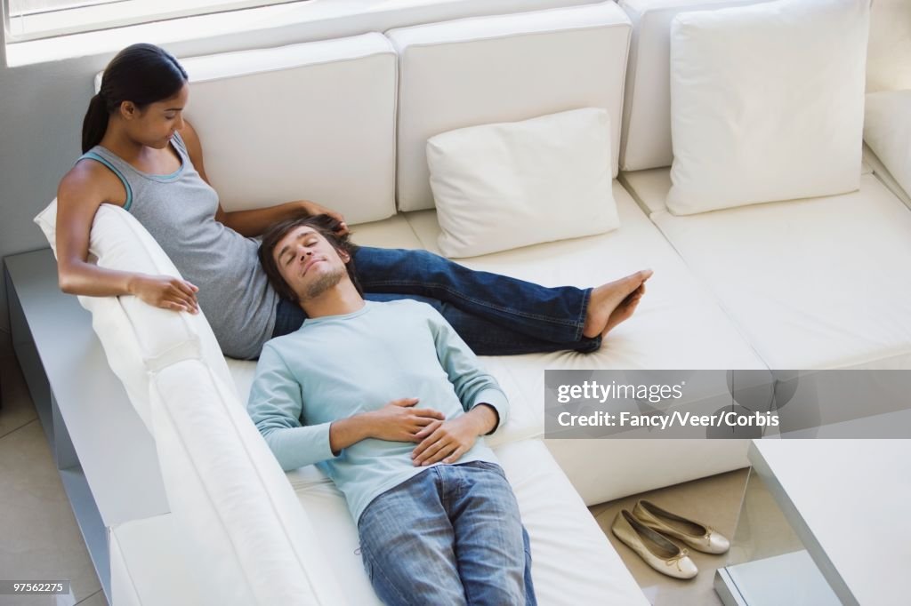 Couple relaxing