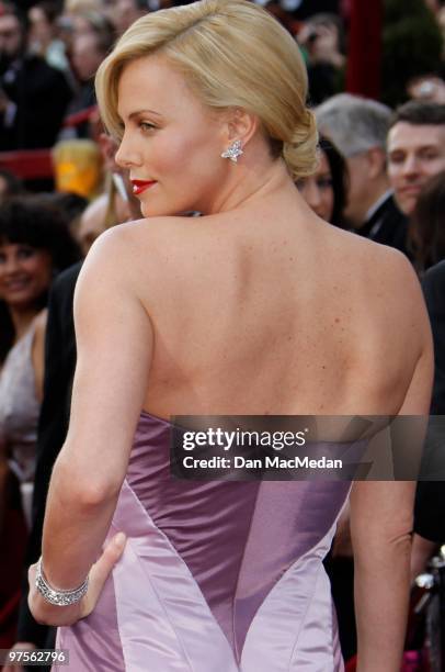 Actress Charlize Theron attends the 82nd Annual Academy Awards held at the Kodak Theater on March 7, 2010 in Hollywood, California.