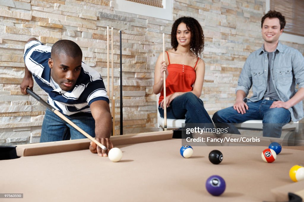 Track Pool Friends Friends Playing Pool High-Res Stock Photo - Getty Images
