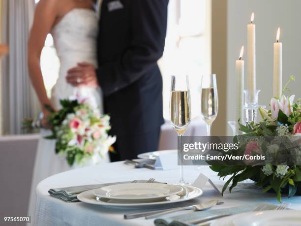 table at wedding reception - china fashion gala 個照片及圖片檔